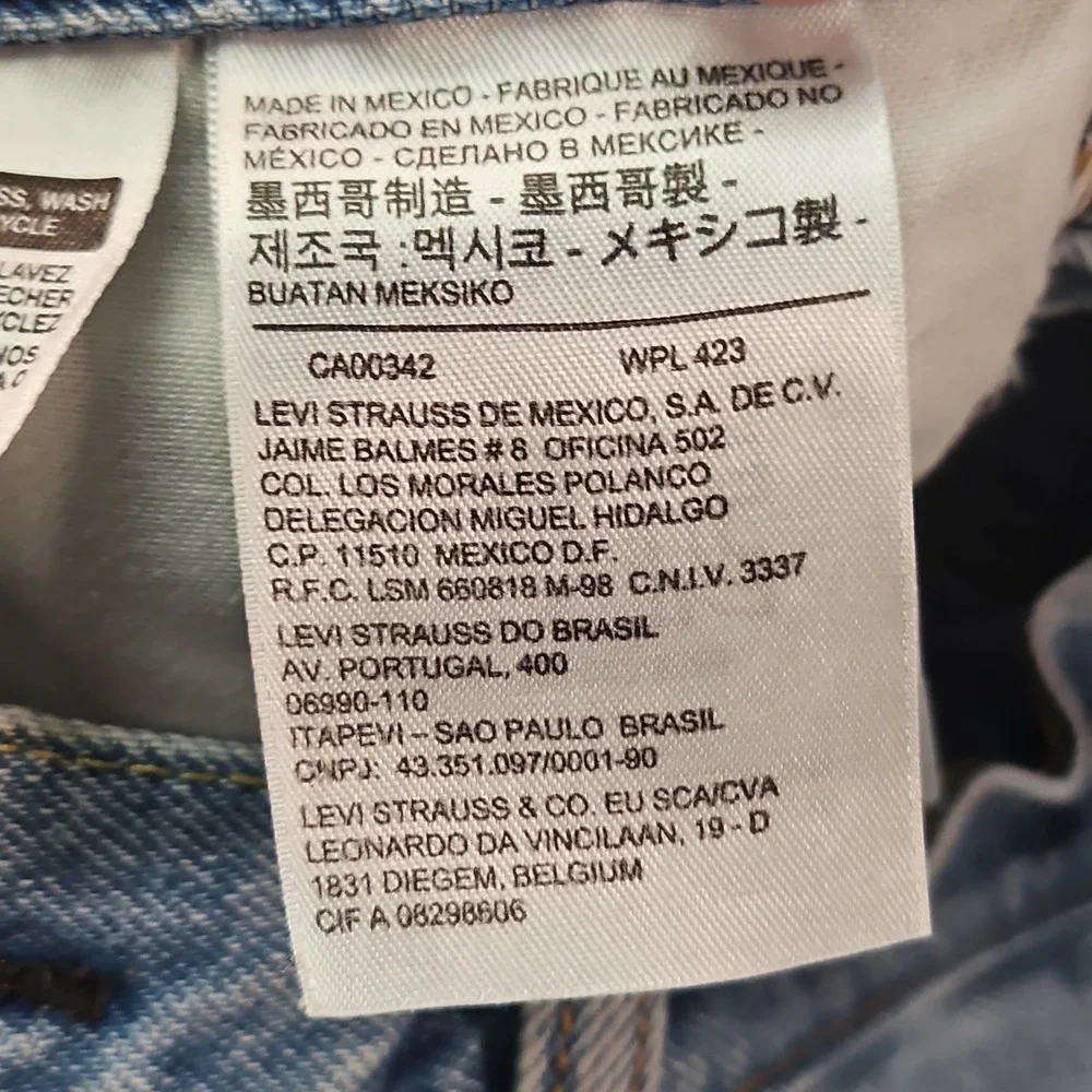 Levis 505 Jean Shorts Mens 33 Blue Denim Light Wash Fade Grunge Normcore Dad